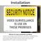 Signmission Video Surveillance On Premises OSHA Security Notice Sign, Vinyl Decal, 10in W x 7in L, 2PK OS-2PACK-SN-D-710-L-11659 - alternate 5